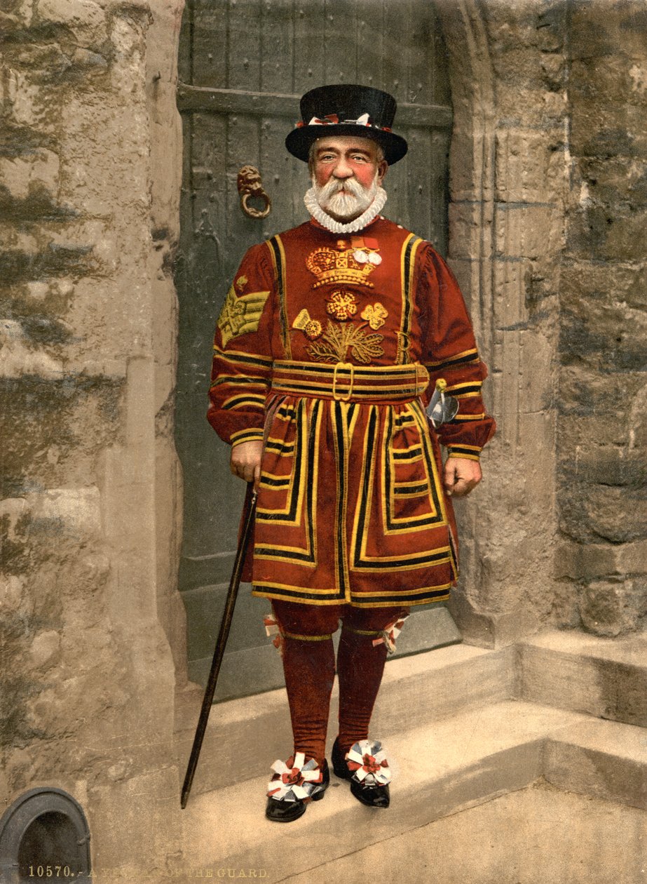 Un guardia de la yeomanía, c.1890-1900 de Detroit Publishing Co.