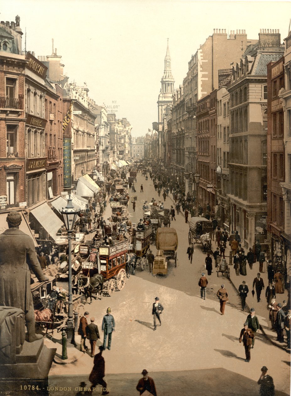 Cheapside, Londres, c.1890-1900 de Detroit Publishing Co.