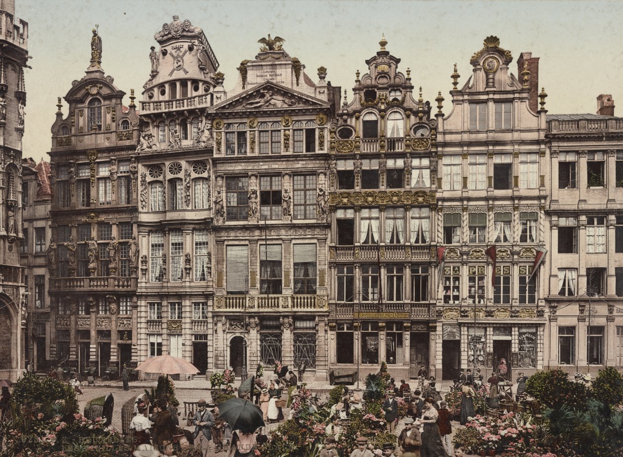 Grand Place, Bruselas, c.1900 de Detroit Publishing Co.