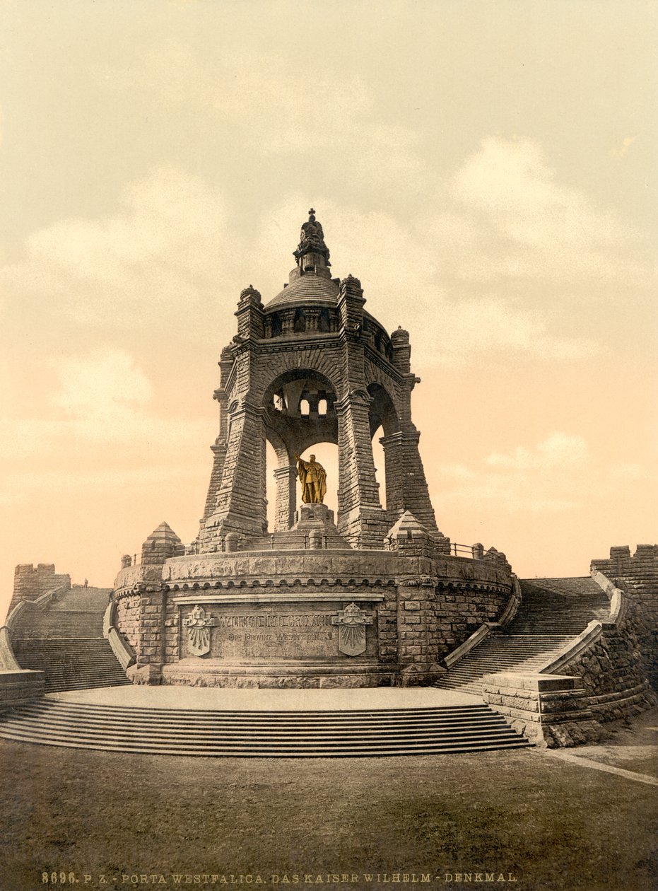 Monumento a Kaiser Wilhelm, Westfalia, Alemania, c.1900 de Detroit Publishing Co.