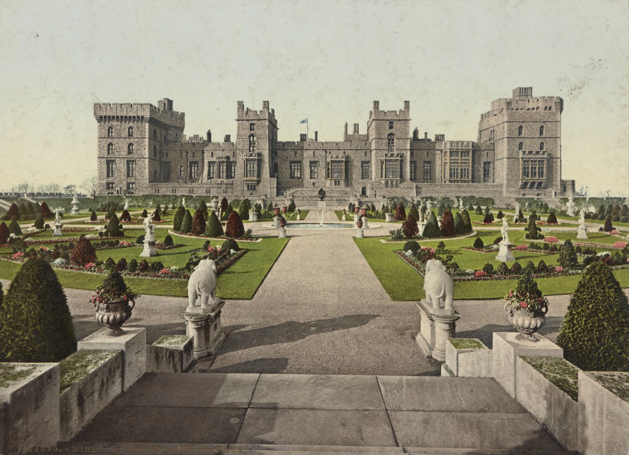 Terraza Este del Castillo de Windsor, c.1900 de Detroit Publishing Co.