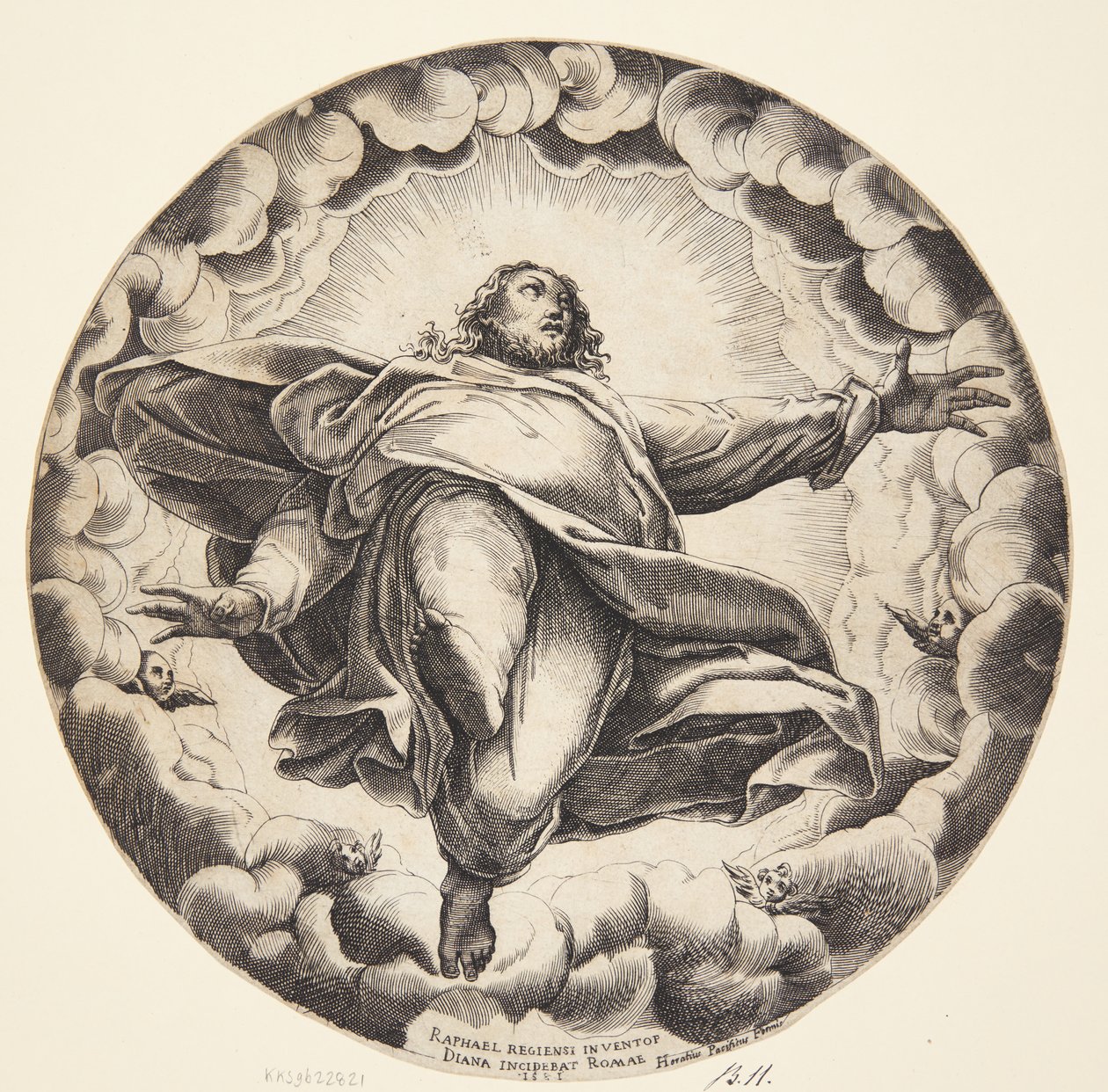 Ascensión de Cristo de Diana Scultori