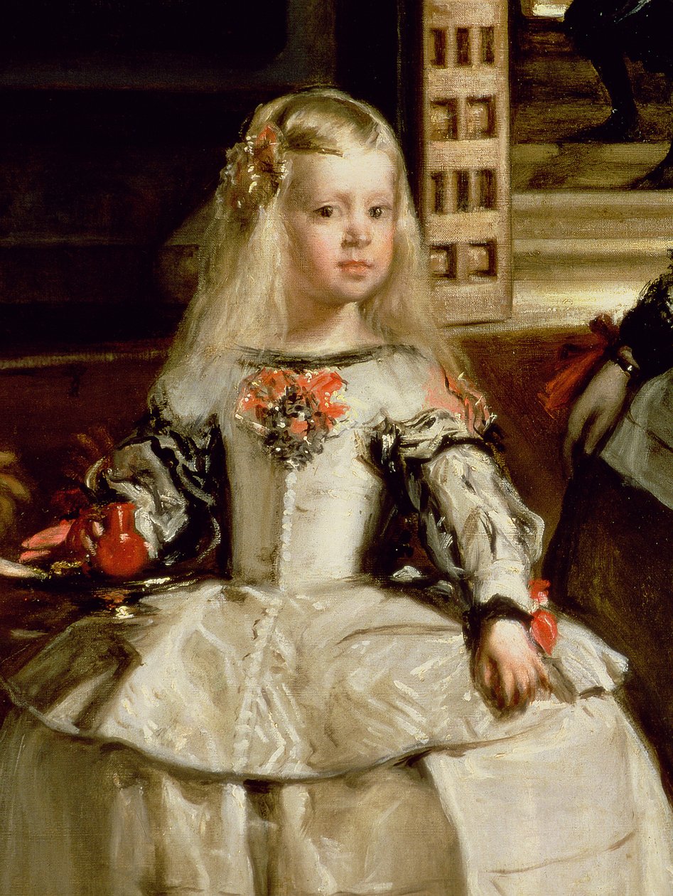 Las Meninas o La Familia de Felipe IV, c.1656 (detalle) de Diego Velázquez