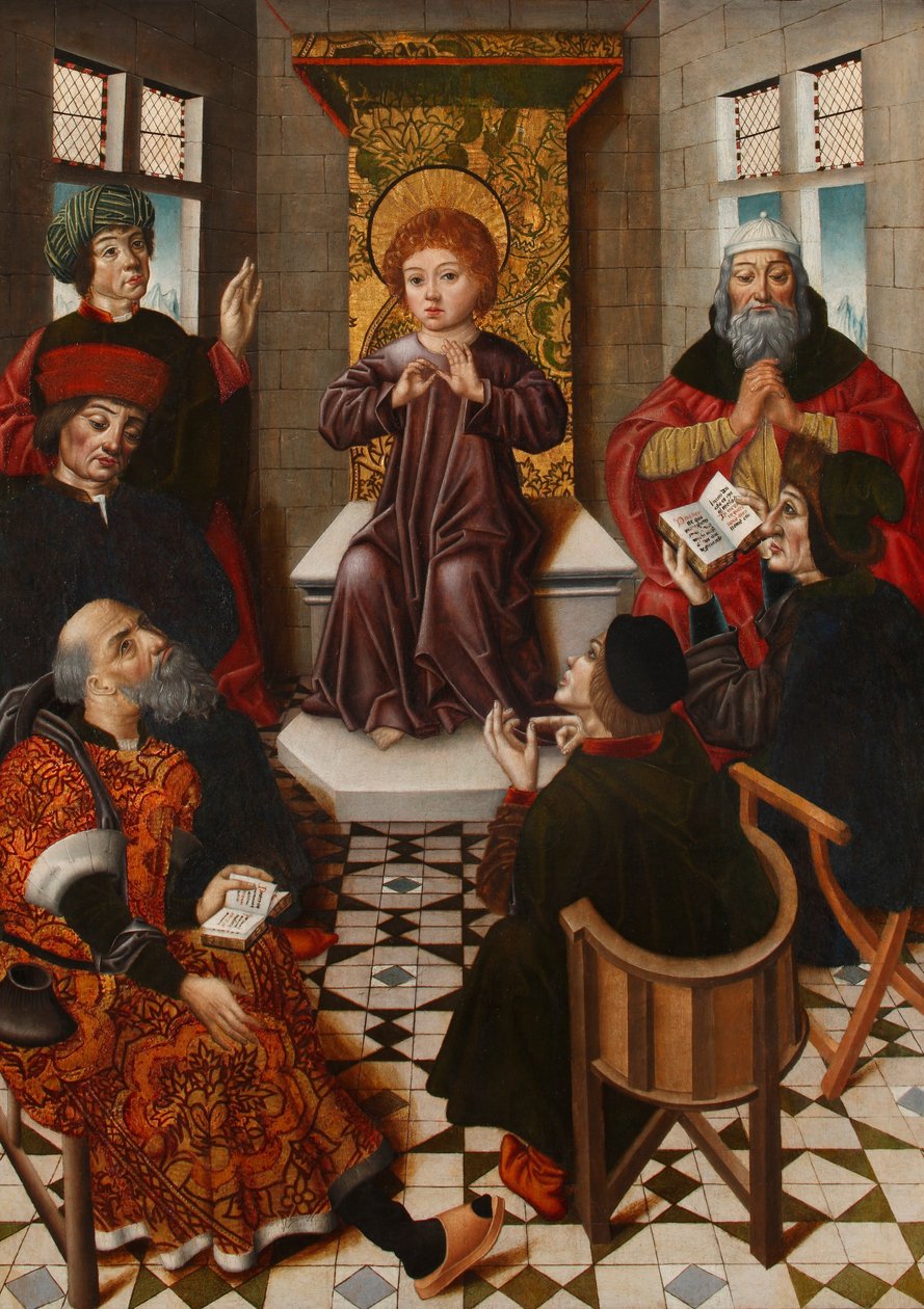 El niño Jesús entre los doctores de Diego de la Cruz