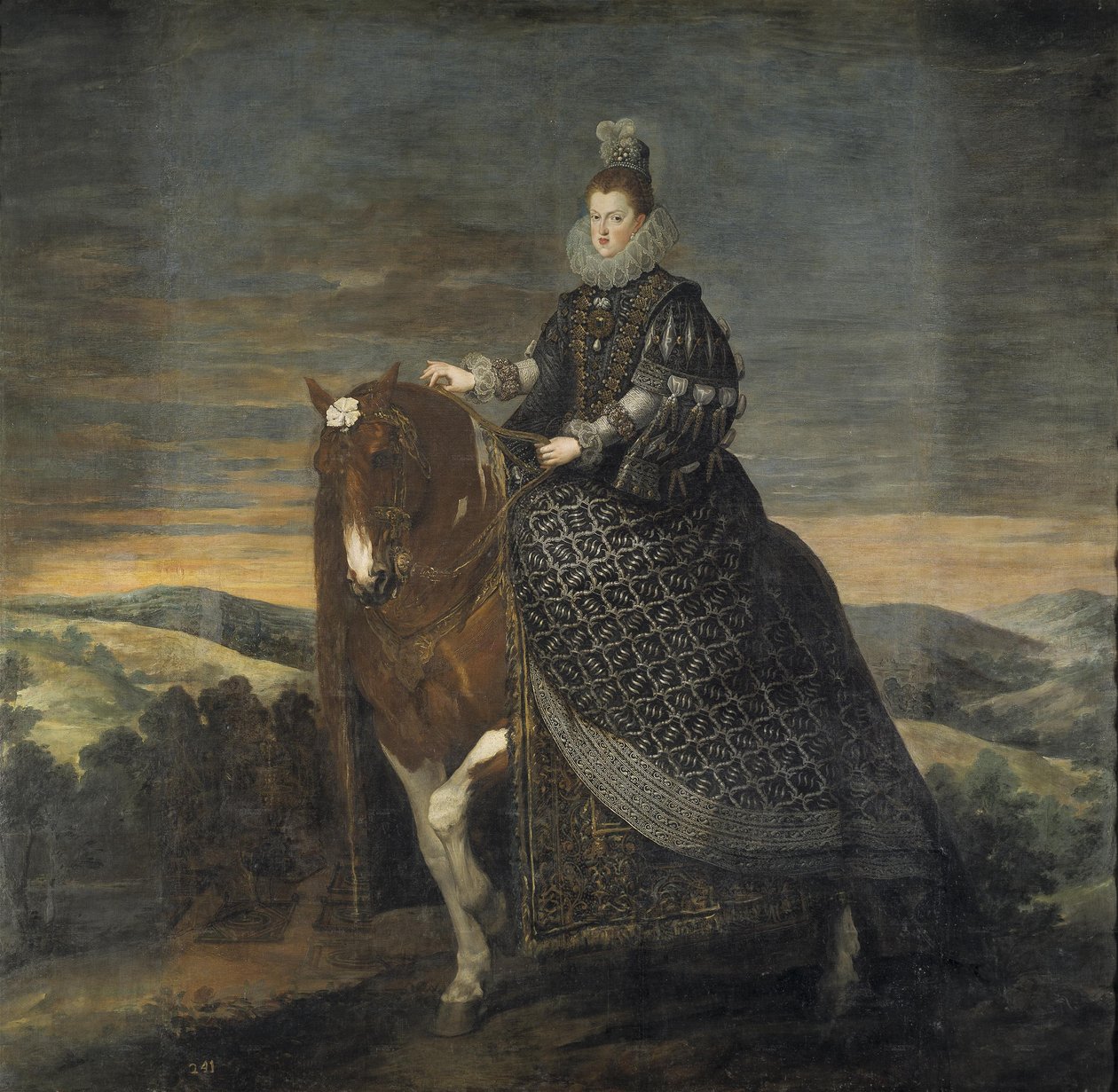 Retrato ecuestre de Margarita de Austria de Diego Velázquez