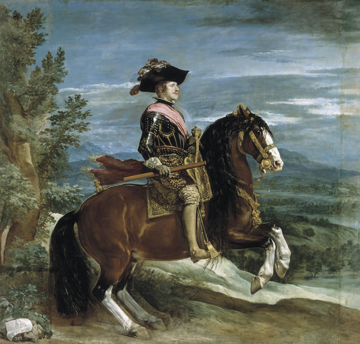 Retrato ecuestre de Felipe IV de Diego Velázquez