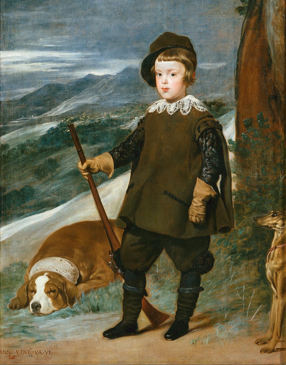 Príncipe Baltasar Carlos como cazador de Diego Velázquez