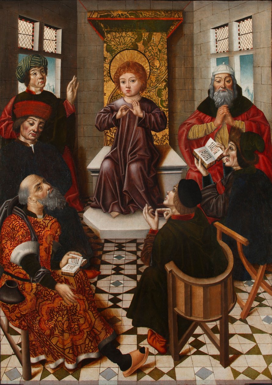 Cristo entre los doctores de Diego de la Cruz
