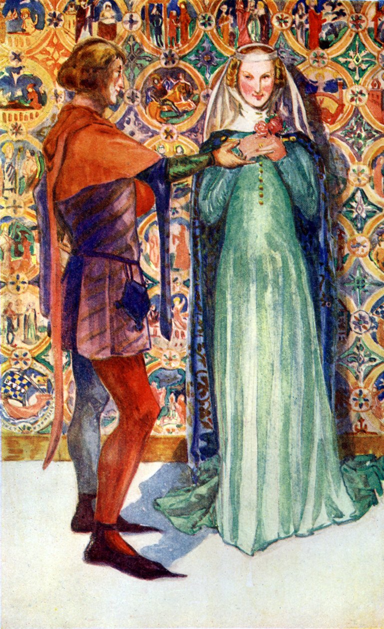 Traje de pareja en el reinado de Eduardo II de Dion Clayton Calthrop