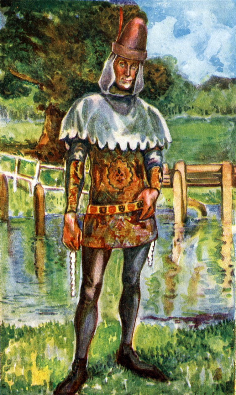 Traje de hombre en el reinado de Eduardo III (1327-1377) de Dion Clayton Calthrop