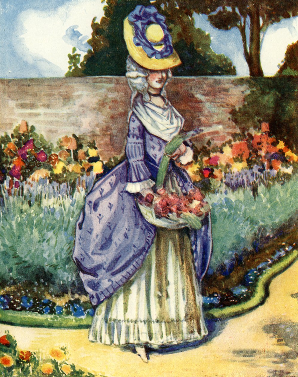 Traje de mujer en el reinado de Jorge III (1760-1820) de Dion Clayton Calthrop