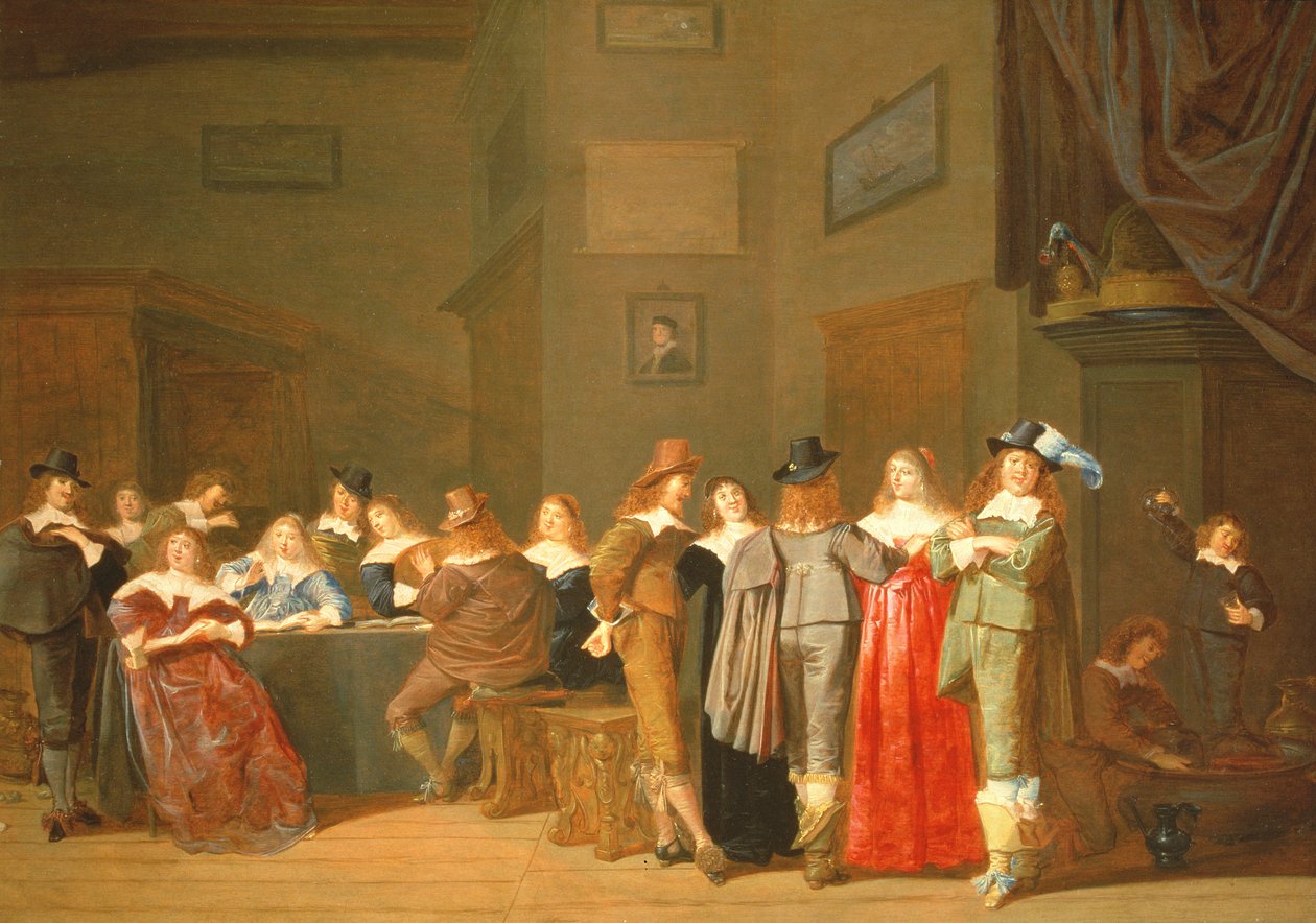 Escena de cortejo de Dirck Hals