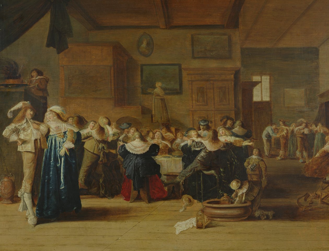 Reunión en un interior de Dirck Hals