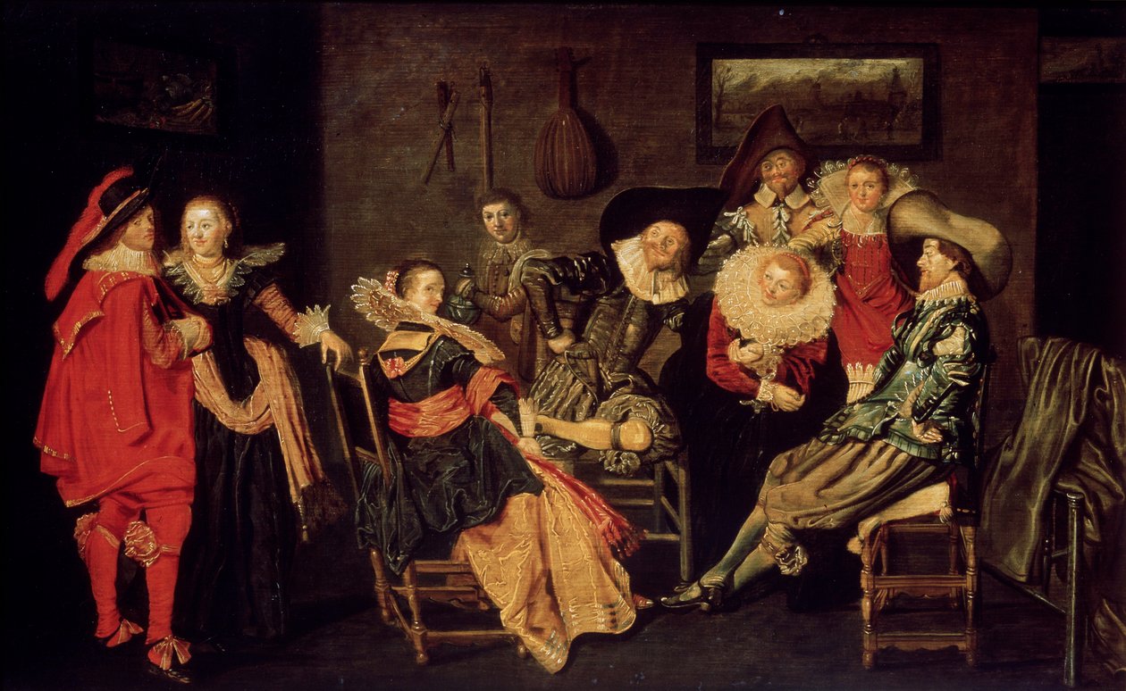 La Compañía Alegre, siglo XVII de Dirck Hals