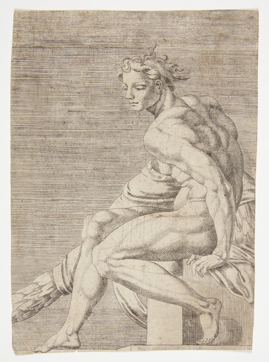 Desnudo de la Capilla Sixtina de Dirck Volckertsz. Coornhert