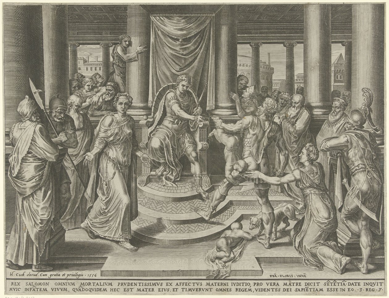 Juicio de Salomón de Dirck Volckertsz. Coornhert