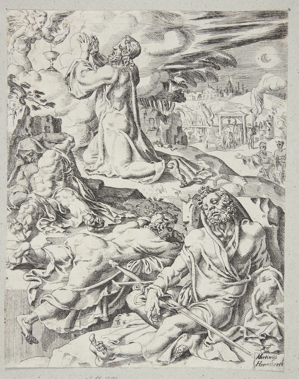 La agonía en el jardín de Dirck Volckertsz. Coornhert