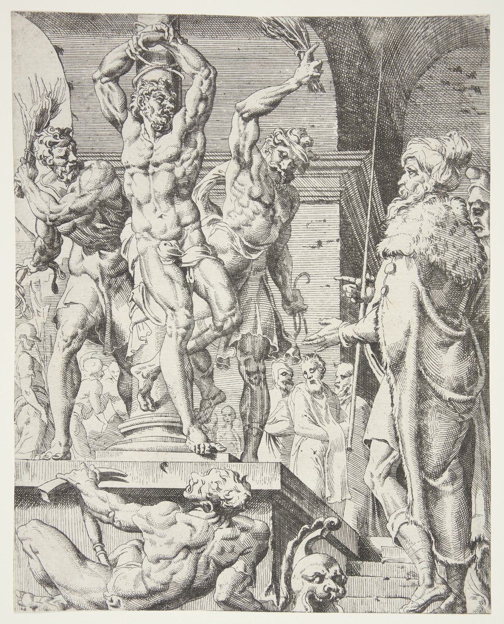 La flagelación de Dirck Volckertsz. Coornhert
