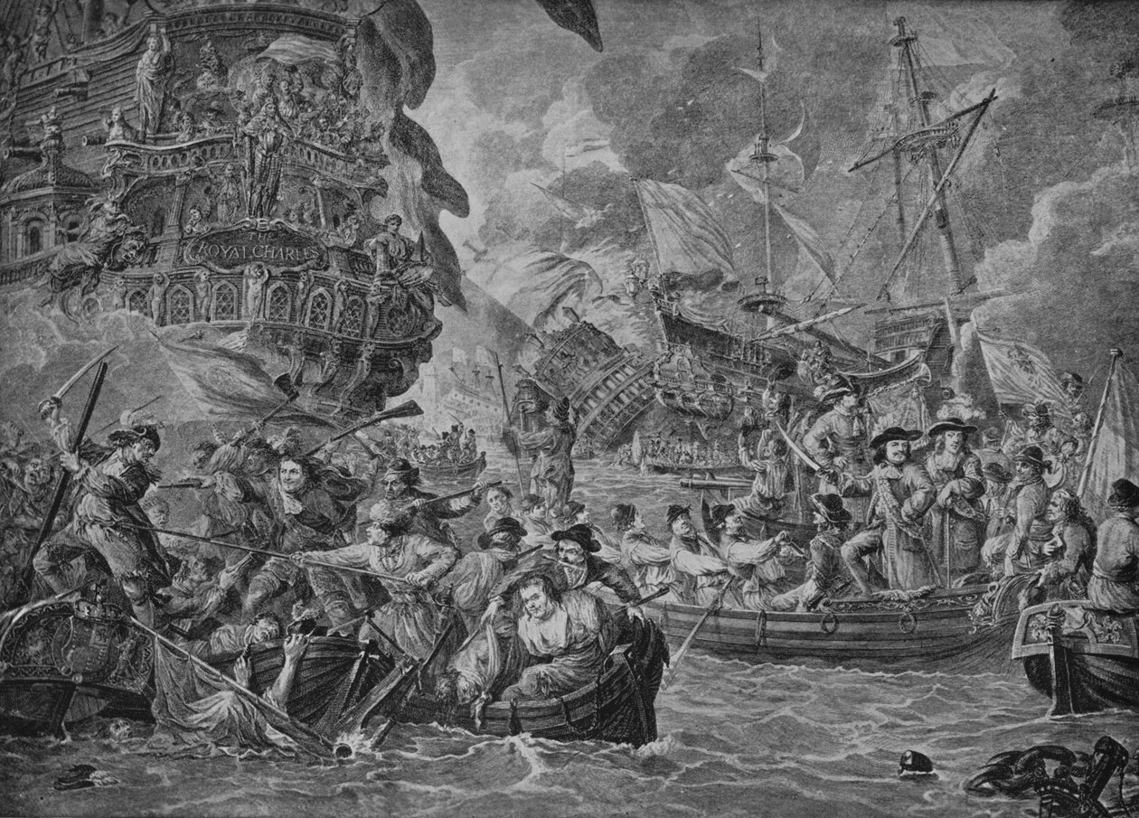 Los Holandeses en el Medway de Dirk Langendyk