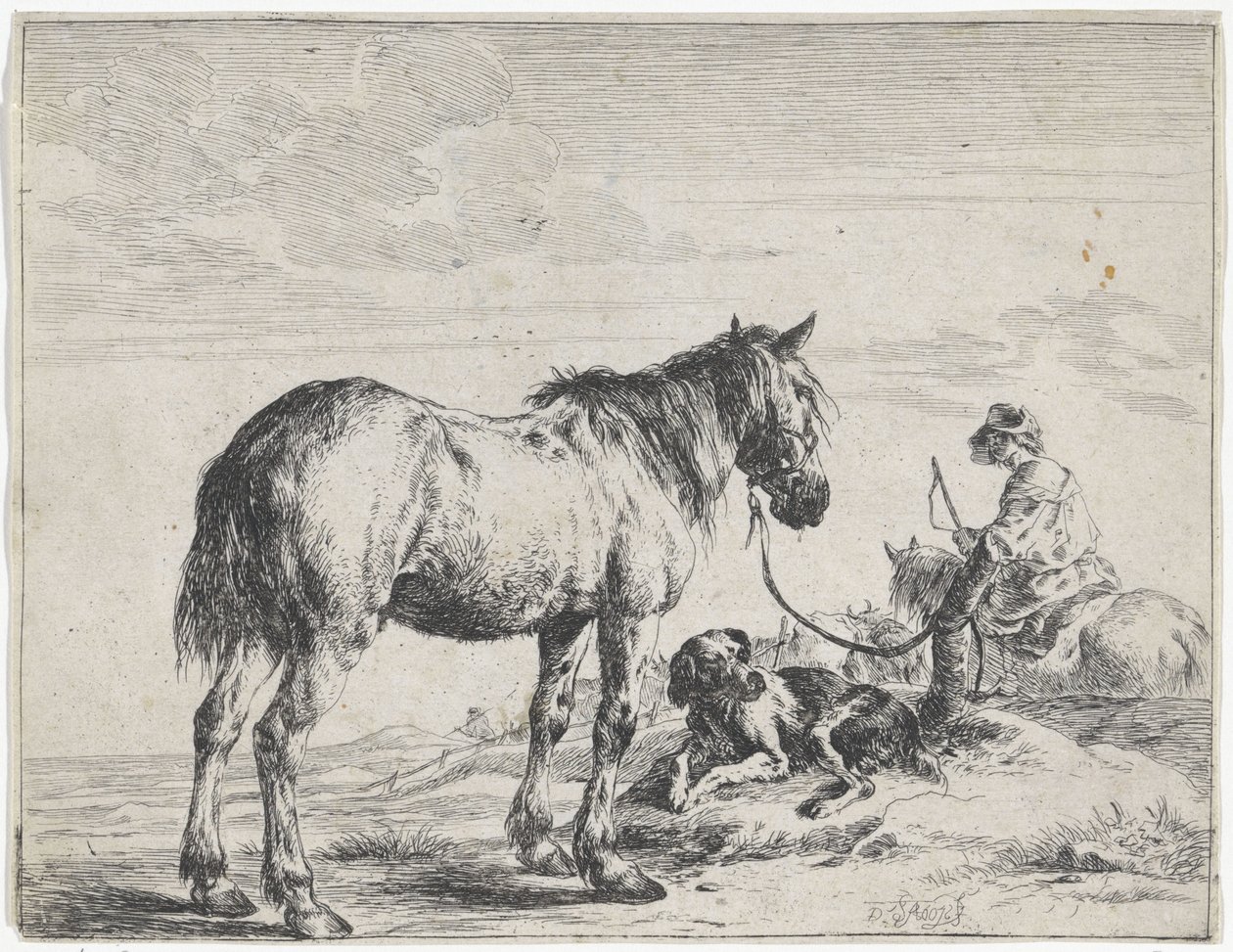 Caballo atado a un poste Caballos (título de la serie) de Dirk Stoop