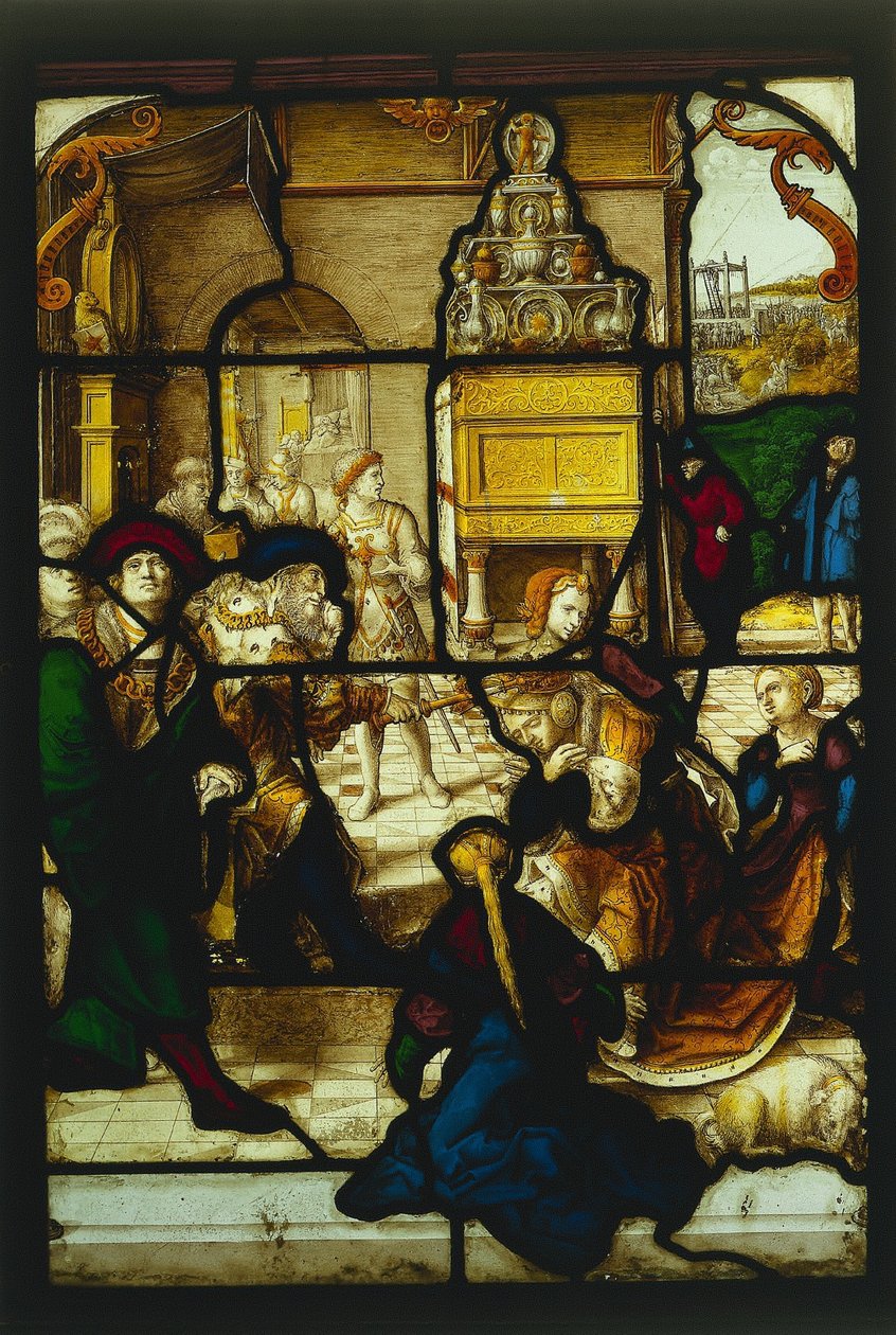 Ester ante Asuero, c. 1530 de Dirk Vellert