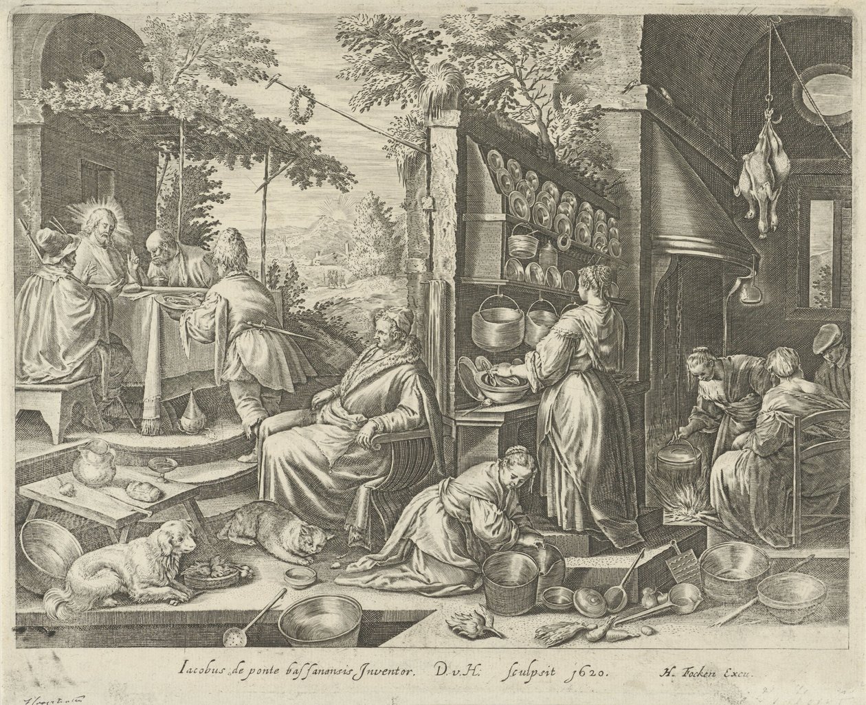 Comida en Emaús de Dirk van Hoogstraten