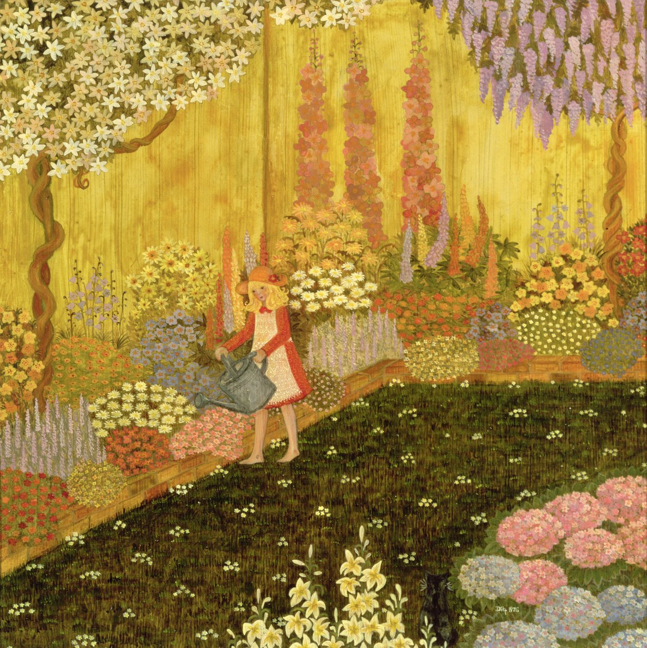 Niña en el jardín de Ditz