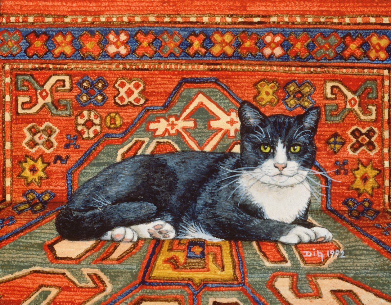 Segundo parche de alfombra-gato, 1992 de Ditz
