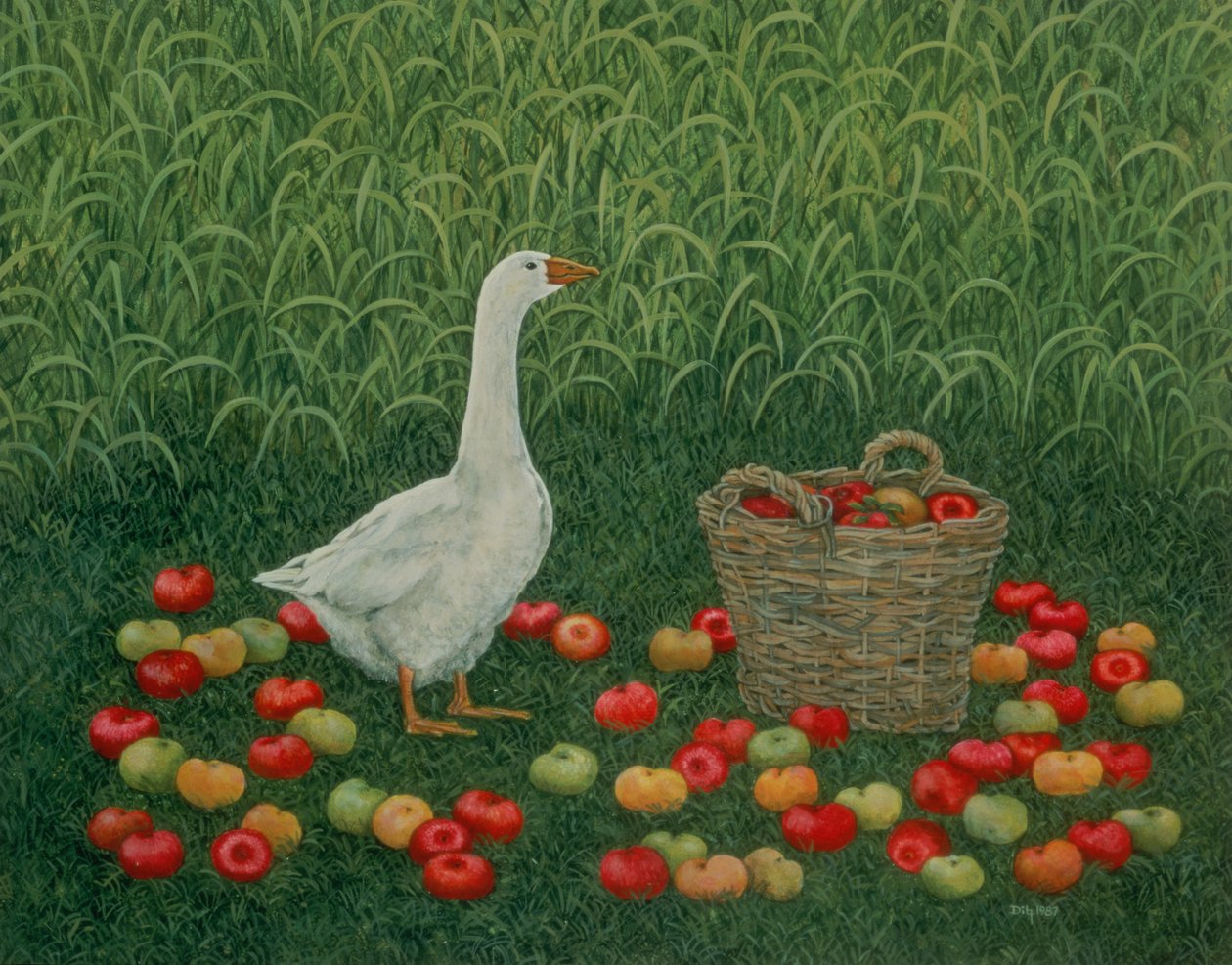 La cesta de manzanas de Ditz