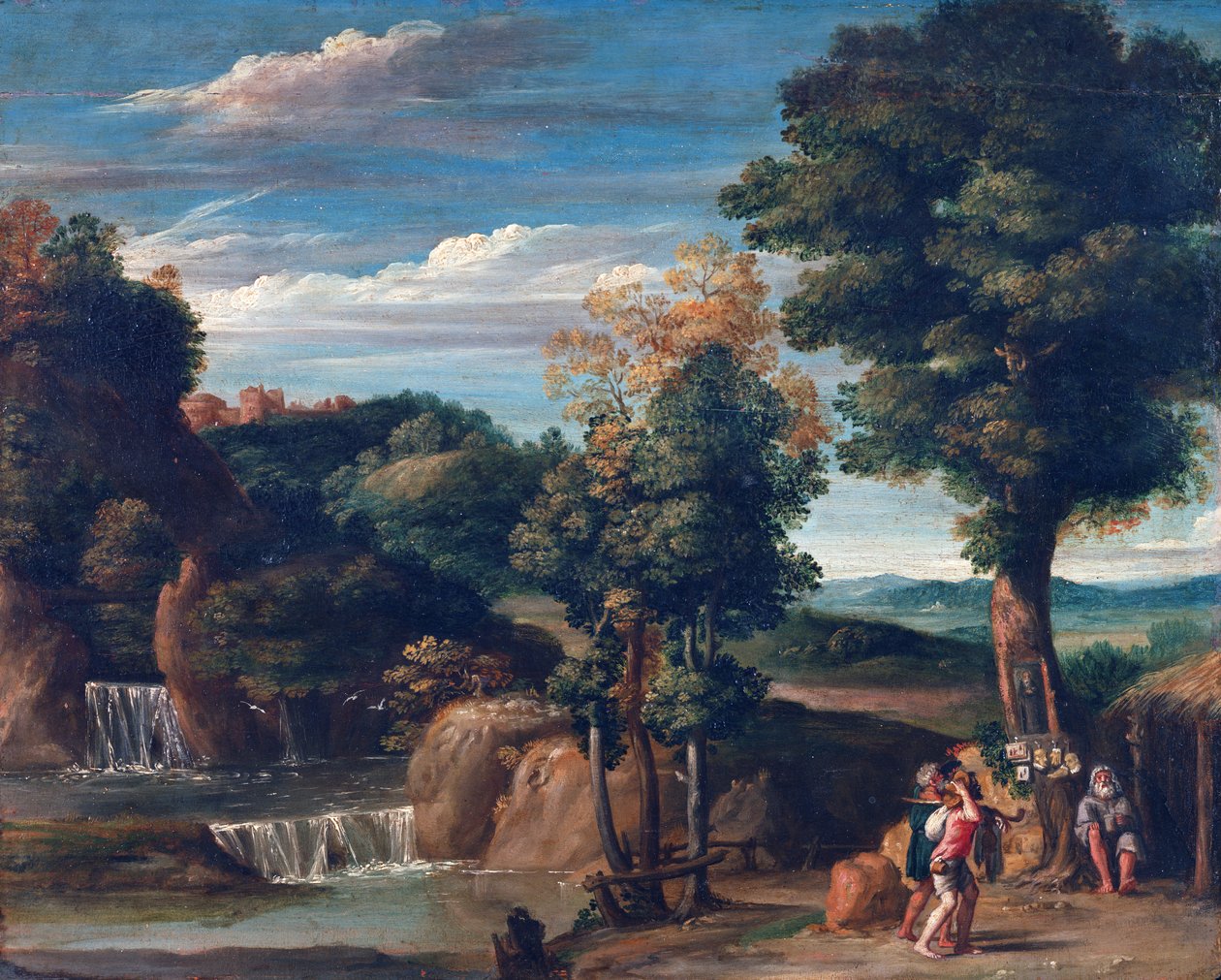 Paisaje con un ermitaño de Domenichino