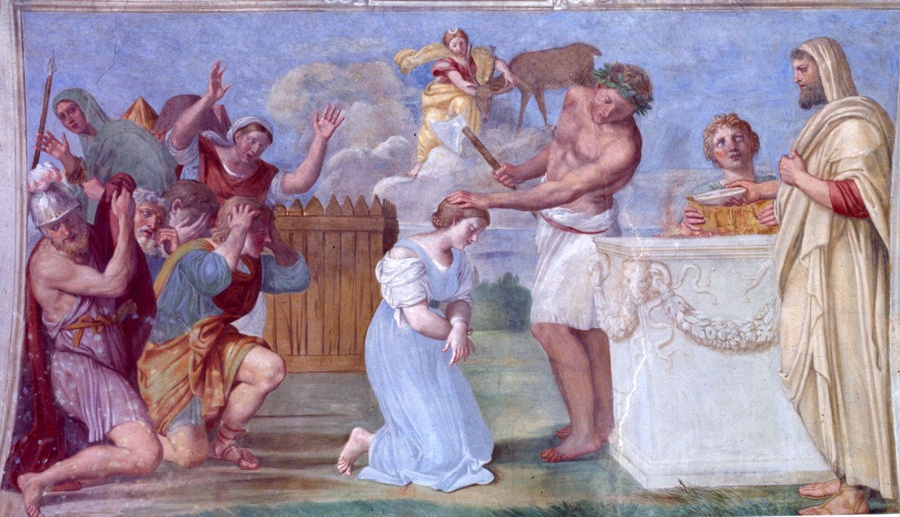 El sacrificio de Ifigenia de Domenichino