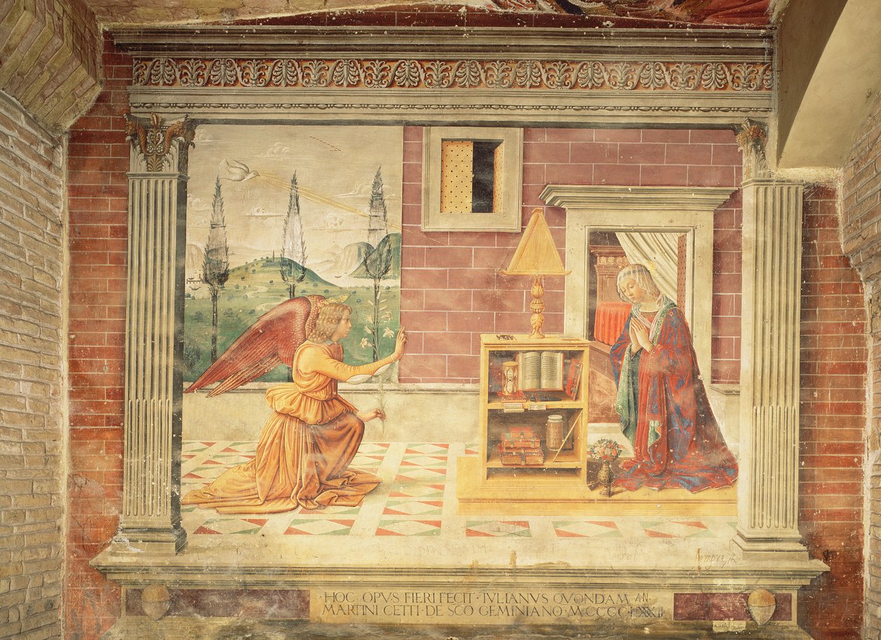La Anunciación de Domenico Ghirlandaio