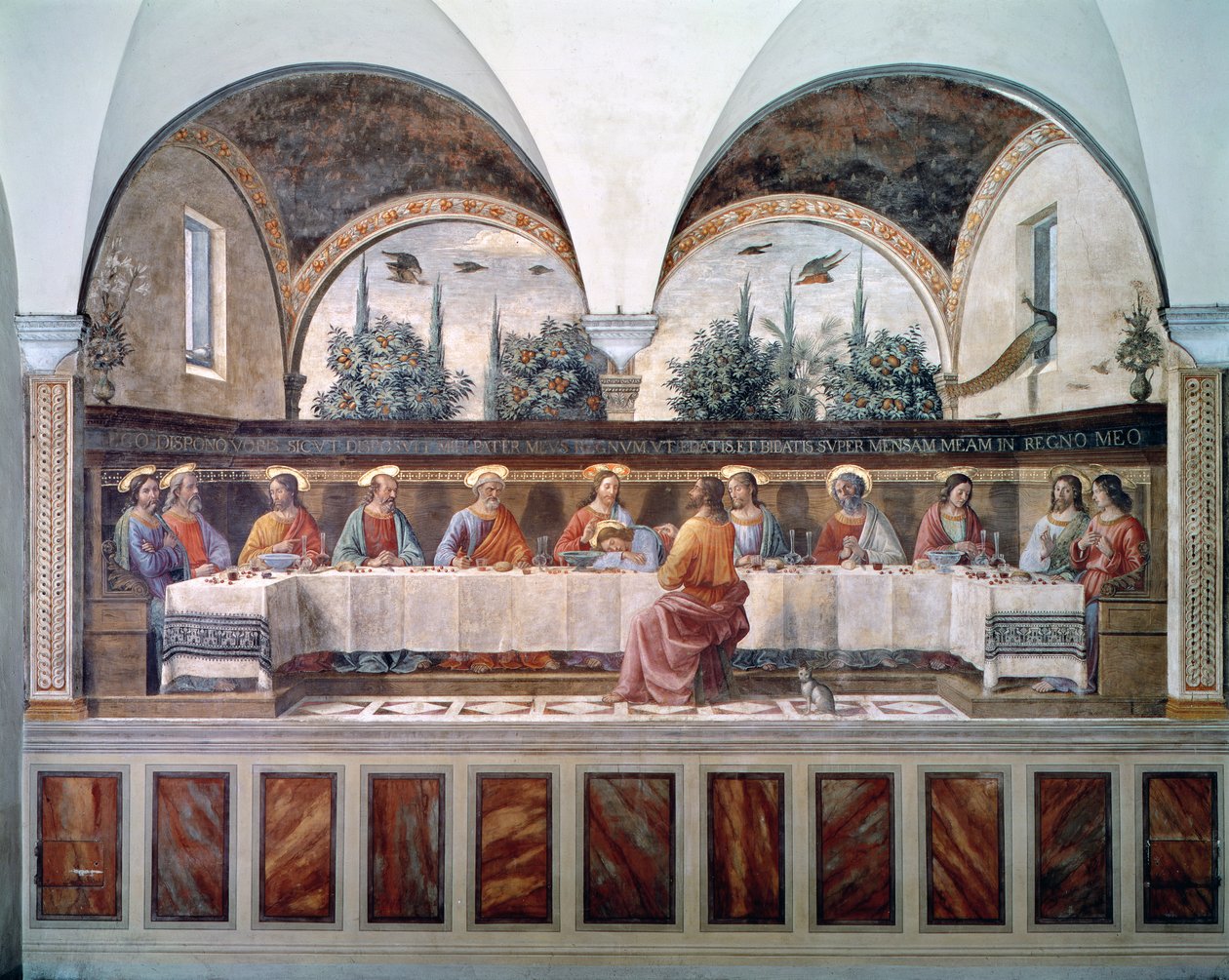 La última cena de Domenico Ghirlandaio