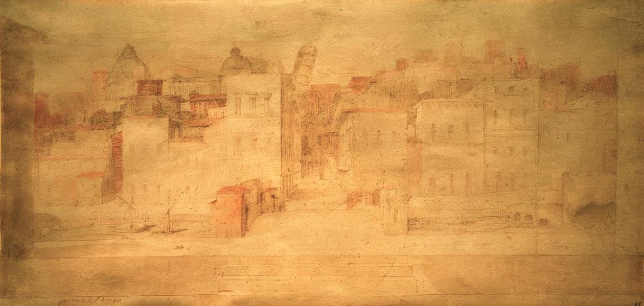 D.Beccafumi, escenografía con Pisa de Domenico Beccafumi