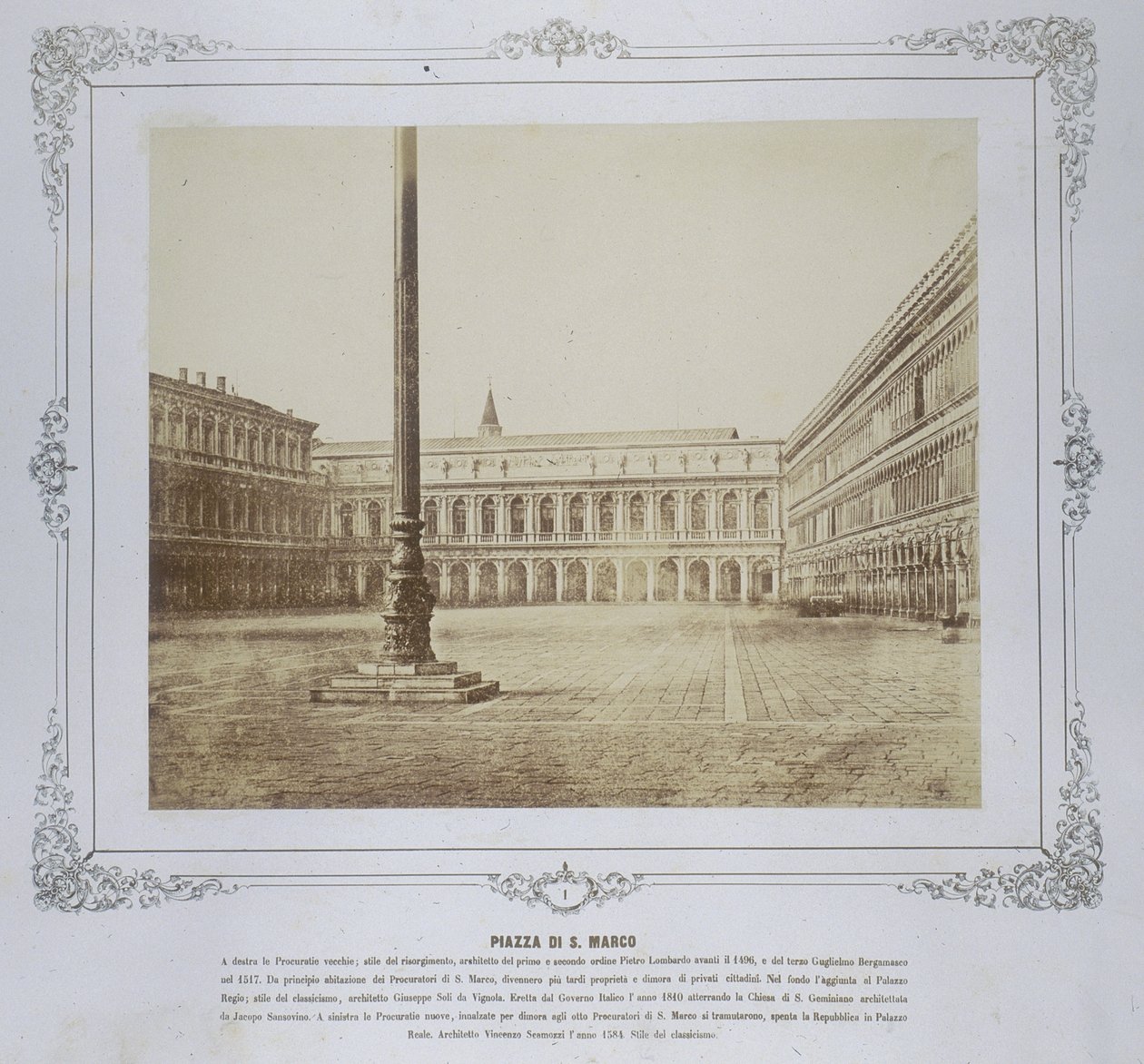 Piazza San Marco, c.1855 de Domenico Bresolin