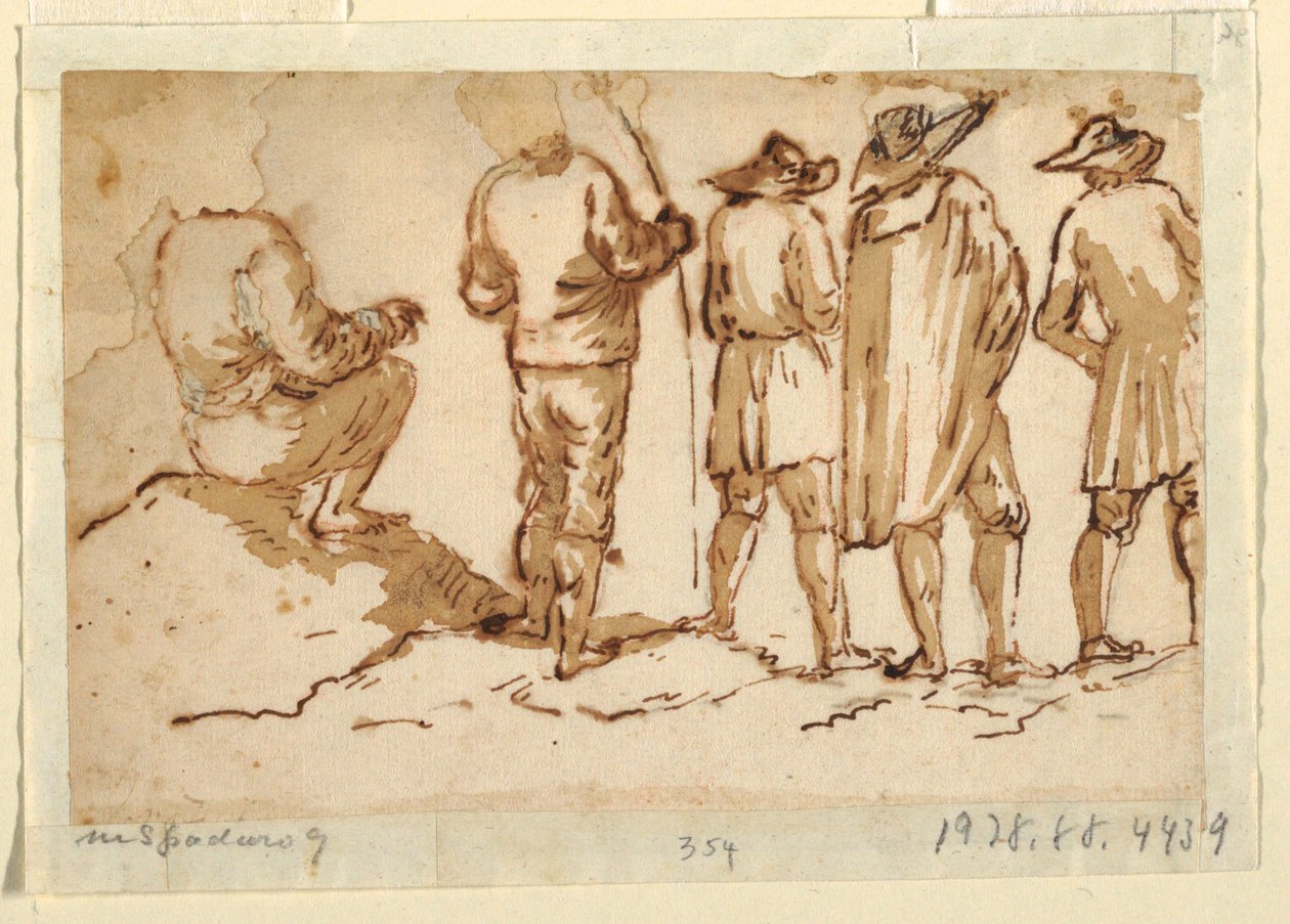 Cinco hombres de Domenico Gargiulo, called Micco Spadaro