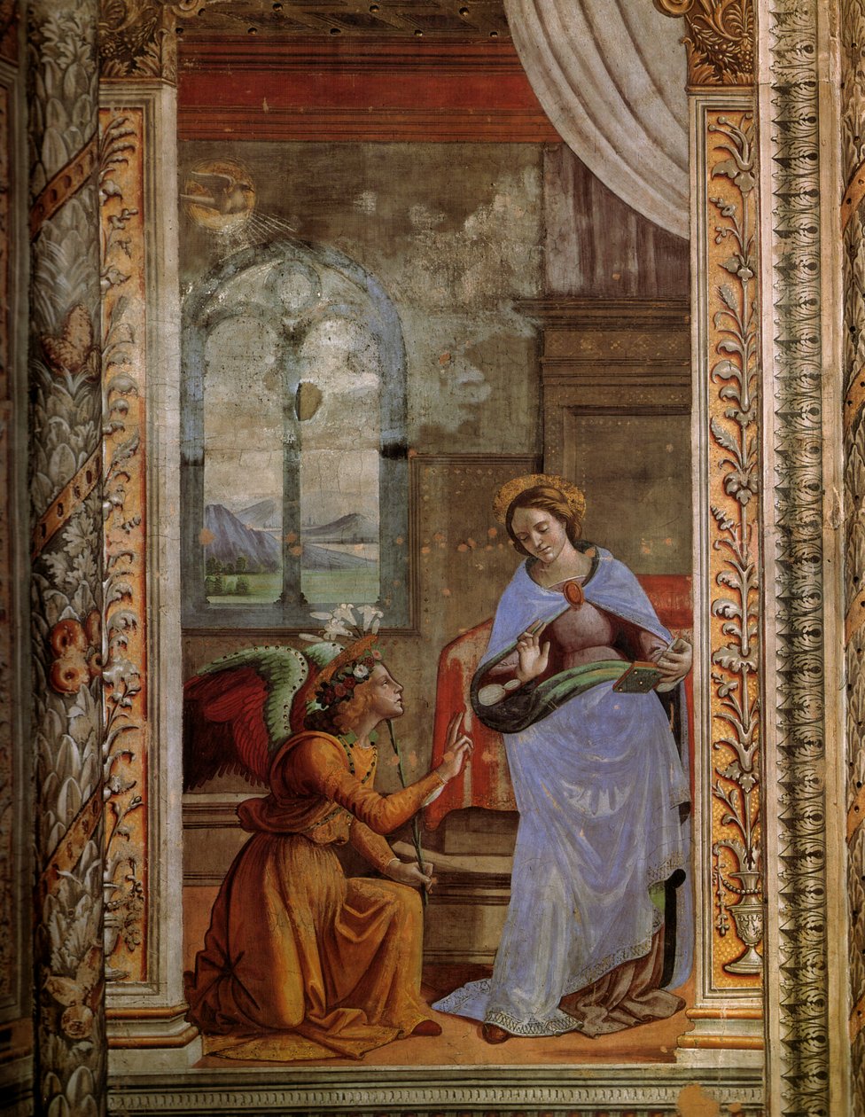 Anunciación de Domenico Ghirlandaio