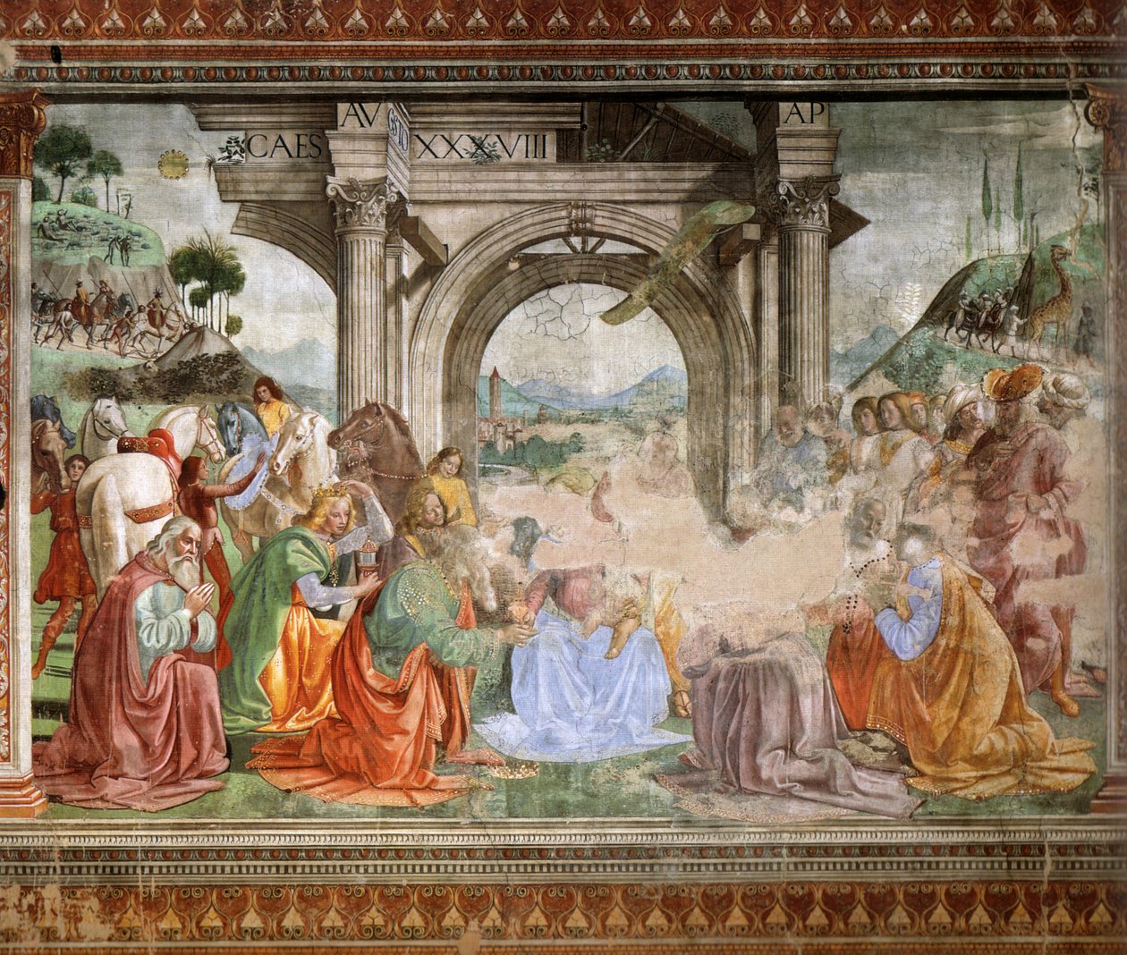 Alemán: Adoration of the Magi de Domenico Ghirlandaio