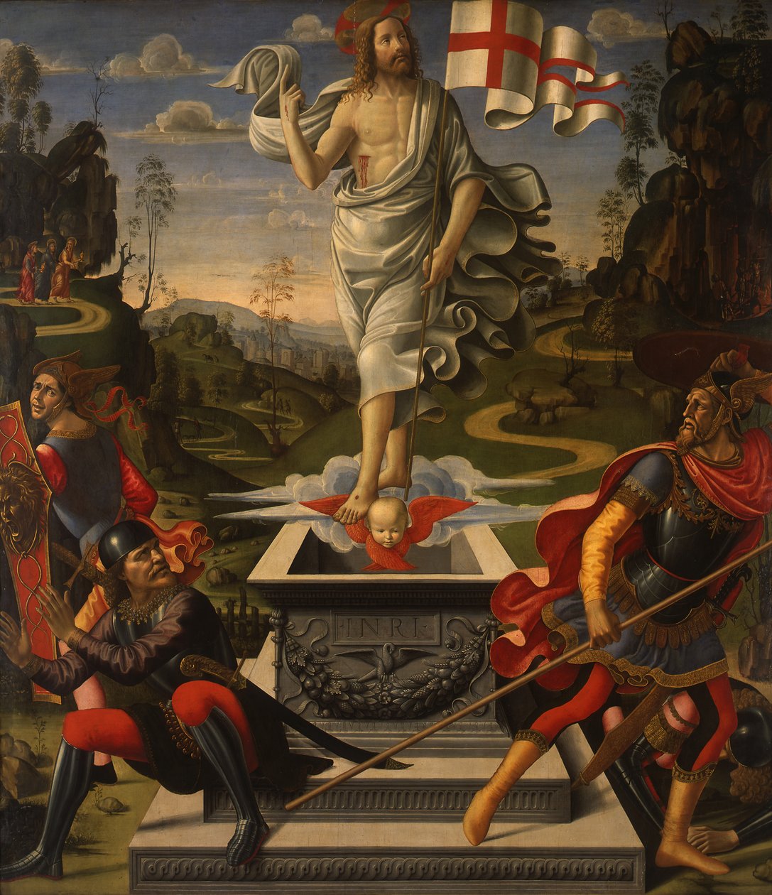 Alemán: Die Auferstehung Christi Resurrección de Cristo de Domenico Ghirlandaio