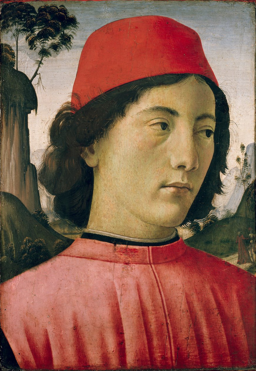 Retrato de un joven de Domenico Ghirlandaio