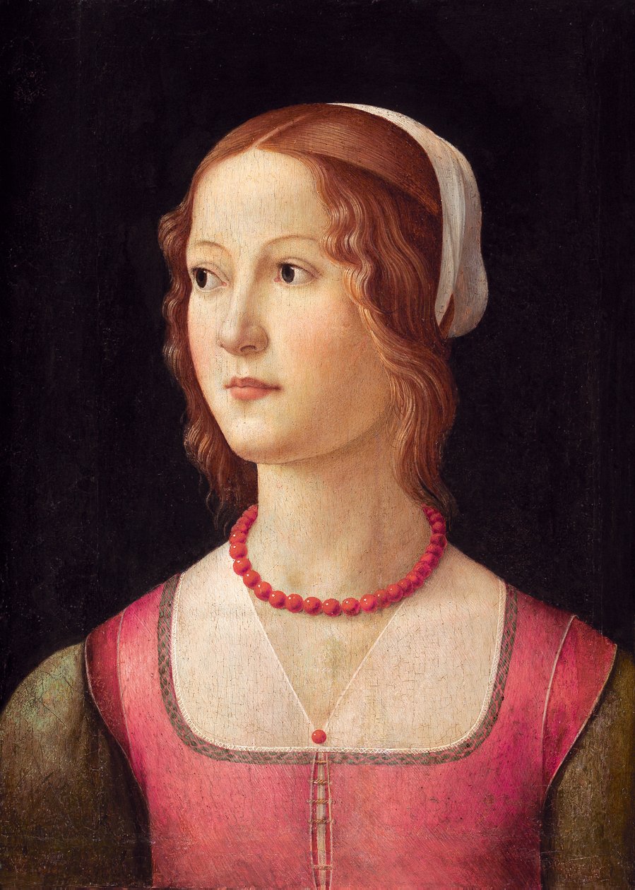 Retrato de una joven de Domenico Ghirlandaio