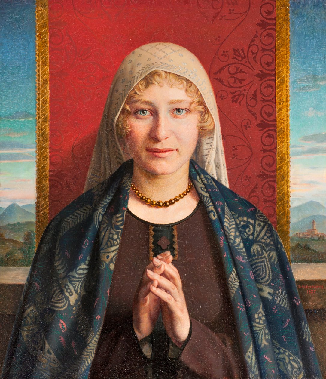 Oración del Ángelus (óleo sobre lienzo) de Domenico Maria Durante
