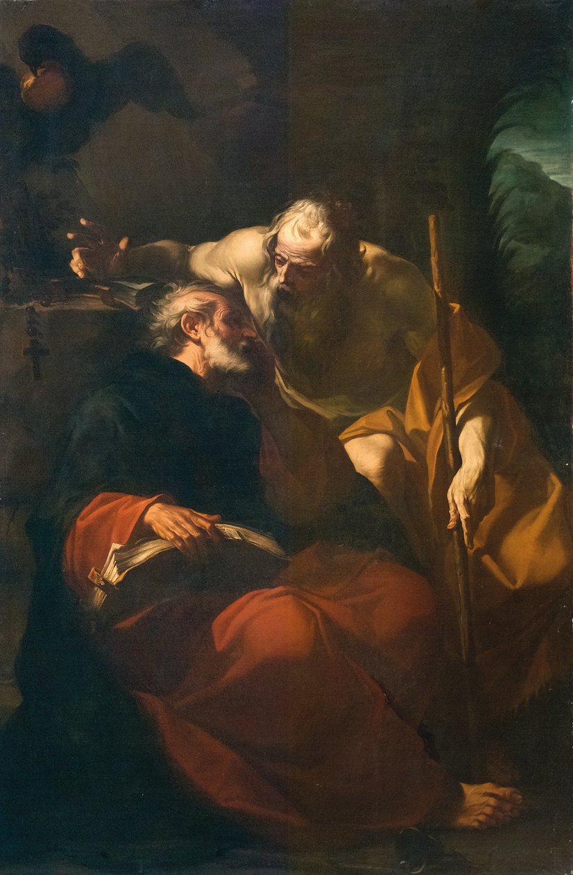 San Benito y un ermitaño de Domenico Maria Viani