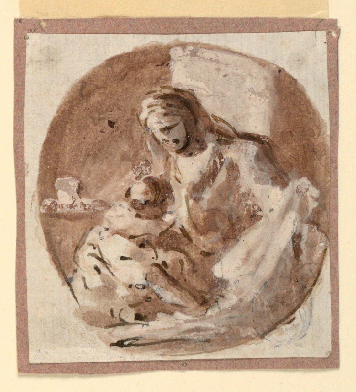 Madonna y el niño de Domenico Mondo