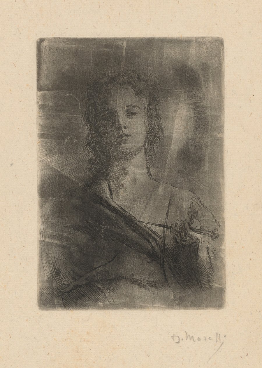 Personificación del Grabado de Domenico Morelli