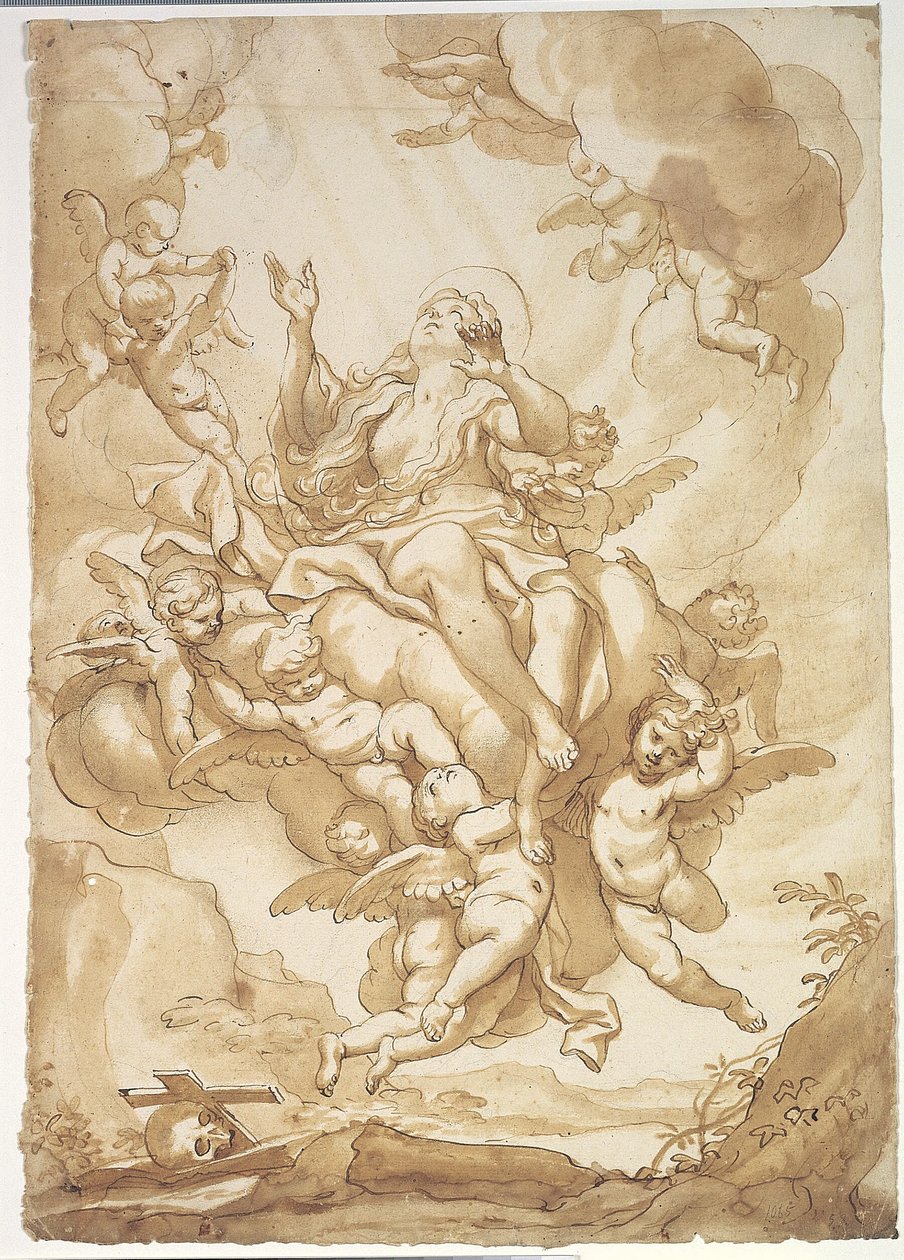 Ascensión de Santa María Magdalena de Domenico Piola