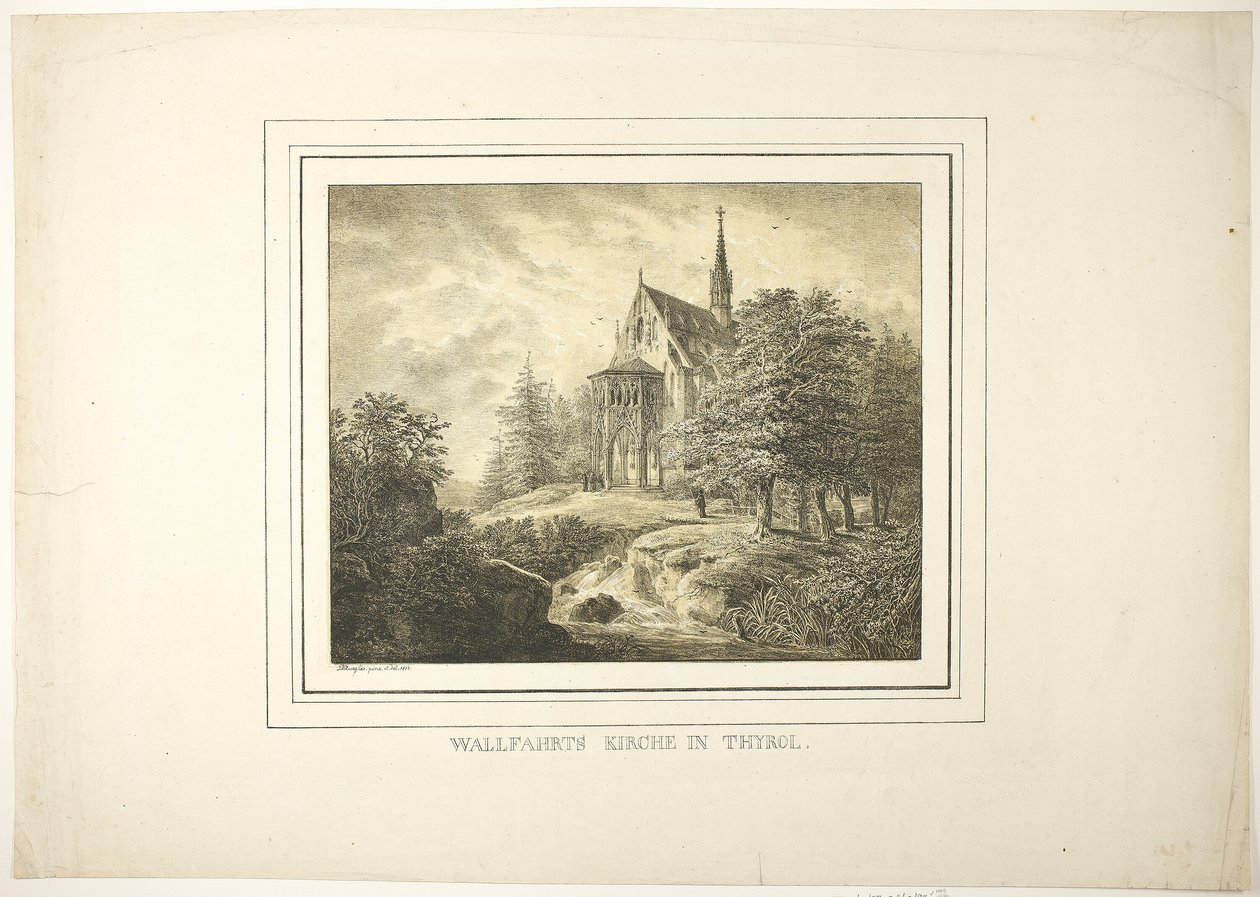 Iglesia de la Peregrinación en el Tirol de Domenico Quaglio