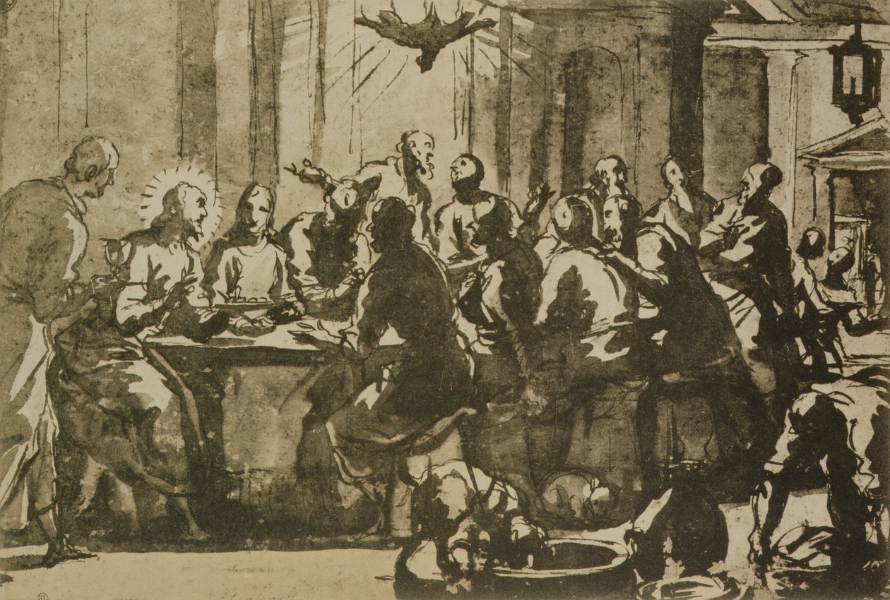 La Última Cena de Domenico Robusti Tintoretto