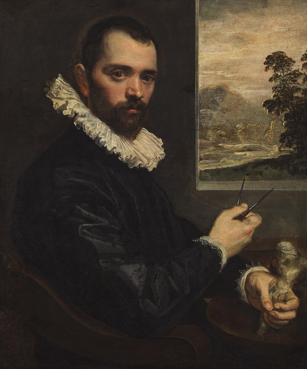 Alemán: Portrait of a painter de Domenico Tintoretto