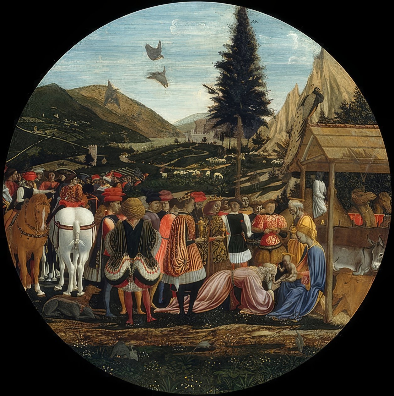 La adoración de los Reyes de Domenico Veneziano